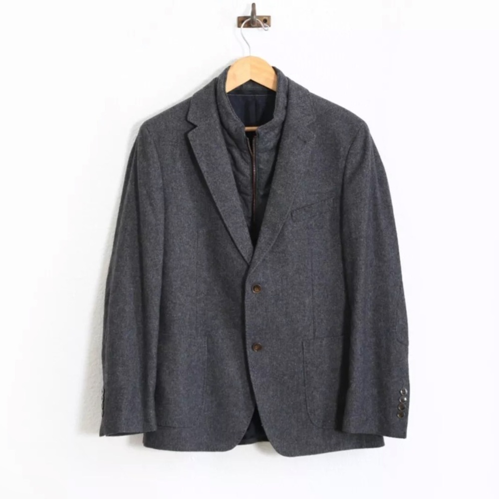 Bugatti gray tweed wool jacket sport coat Men's EUR 50 US M - Picture 1 of 5